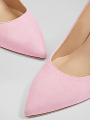Rosa - LK Bennett Floret Suede Pointed Toe Courts - Imagem 3 de 3