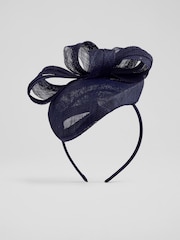 LK Bennett Elowen Mesh бант Detail Fascinator Hat - Image 1 of 3