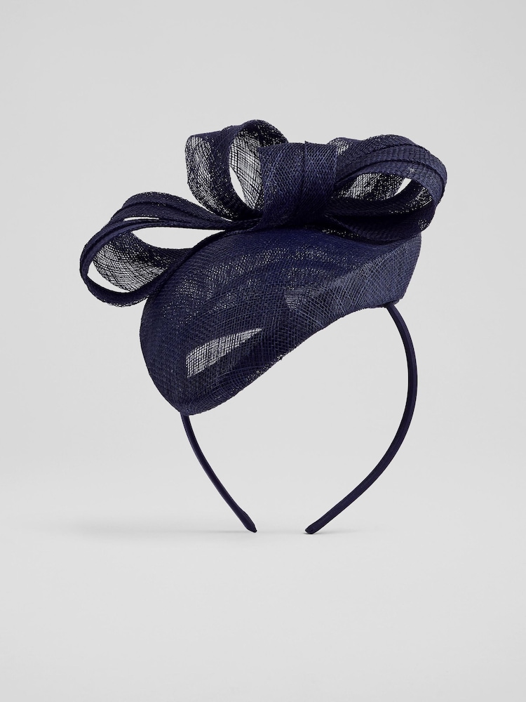 LK Bennett Elowen Mesh бант Detail Fascinator Hat - Image 1 of 3