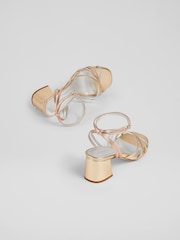 LK Bennett Natural Starlet Strappy Sandals - Image 3 of 5