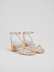 LK Bennett Natural Starlet Strappy Sandals - Image 4 of 5
