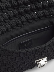 Schwarz - LK Bennett Woven Fabric Essie Clutch - Bild 3 von 3