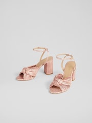 LK Bennett Eliana Crinkle Satin Sandals - Image 4 of 4
