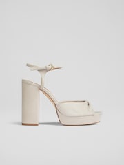 Кремовый - Кожаные сандалии на платформе LK Bennett Rosa - Image 1 of 4