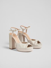 Кремовый - Кожаные сандалии на платформе LK Bennett Rosa - Image 2 of 4