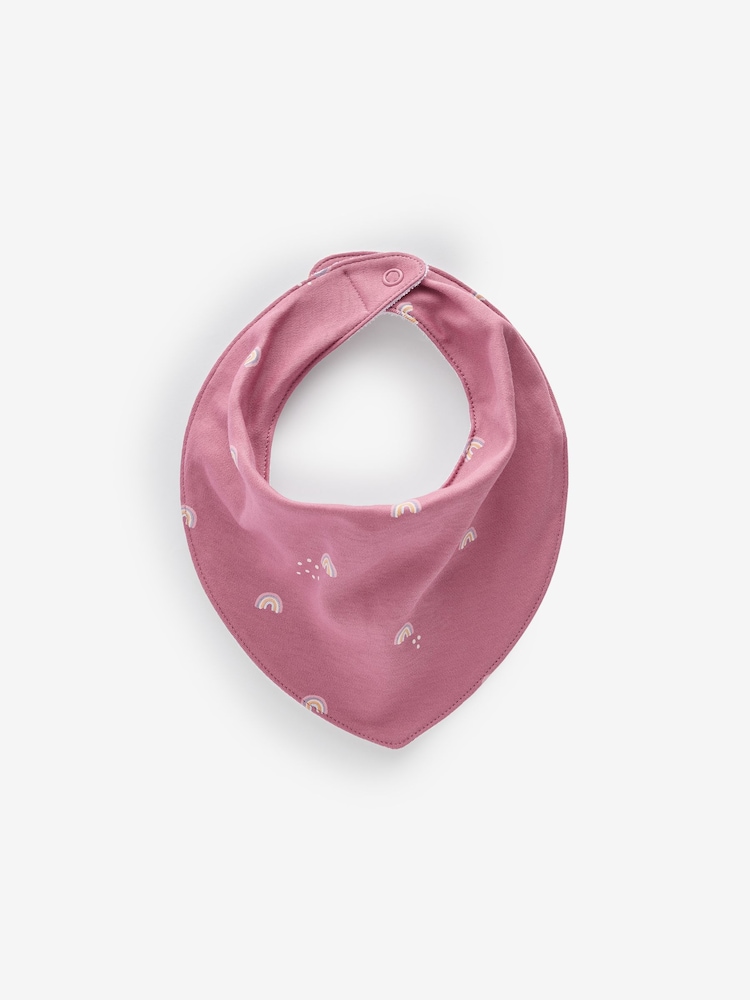 Rose - Lot100% coton Dribble BIBS 5 - Image 4 of 6