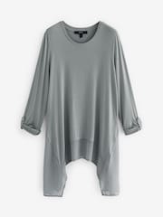 Silver Hanky Hem Longline Top - Image 5 of 6