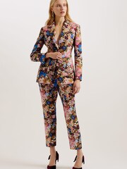 Ted Baker Multi Madonia Printed Single Breasted Tailored Multi Blazer - Image 1 of 6
