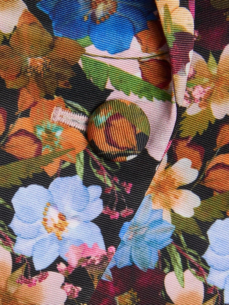 Ted Baker Multi Madonia Printed Single Breasted Tailored Multi Blazer - Image 6 of 6