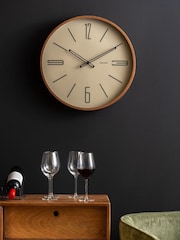 Karlsson Sand Brown large Marcado Wall Clock - Image 1 of 4