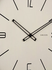 Karlsson Sand Brown large Marcado Wall Clock - Image 4 of 4