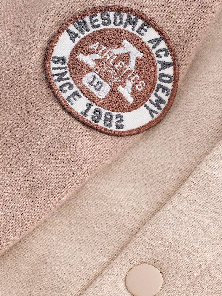 Stone/Grey Letterman Jacket (3mths-7yrs) - Image 11 of 12