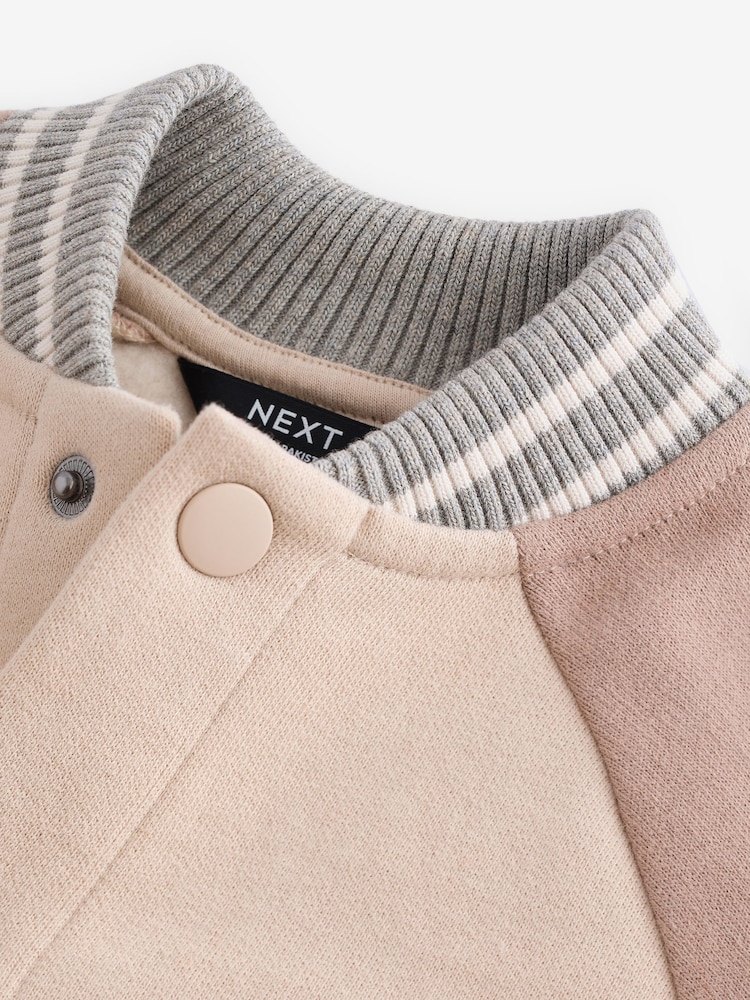 Stone/Grey Letterman Jacket (3mths-7yrs) - Image 9 of 12