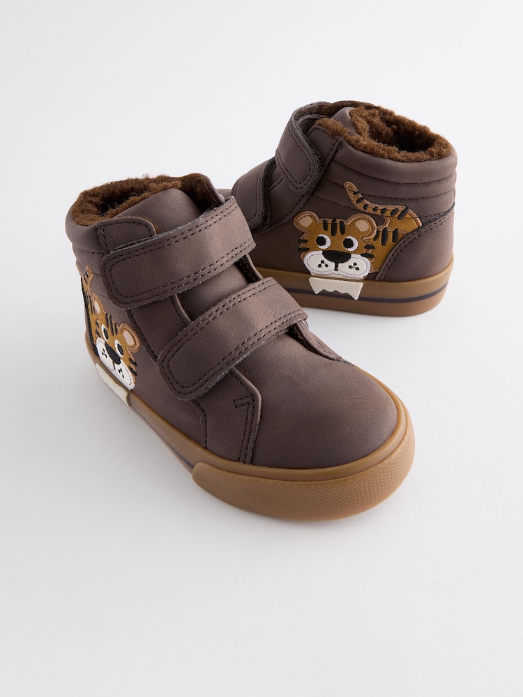 Brown Tiger Standard Fit (F) Warm Lined Touch Fastening Boots - Image 6 of 6