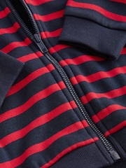 Red/Blue Stripe Zip Through Hoodie (3mths-7yrs) - Image 6 of 7