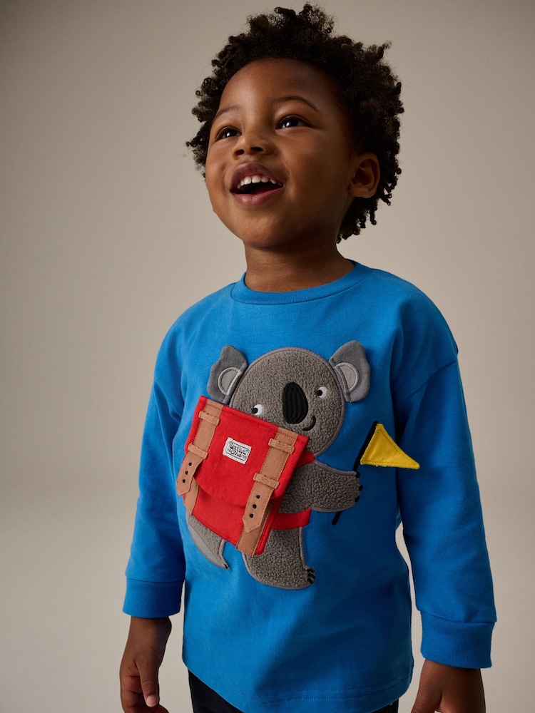 Blue Koala Long Sleeve Interactive T-Shirt (3mths-7yrs) - Image 1 of 10 Blue Koala Long Sleeve Interactive T-Shirt (3mths-7yrs) - Image 1 of 10