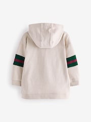 Ecru Natural 100% Cotton Long Sleeve Soft Touch Hoodie (3mths-7yrs) - Image 2 of 3