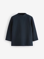 Navy Blue Long Sleeve Turtle Neck T-Shirt (3mths-7yrs) - Image 5 of 7