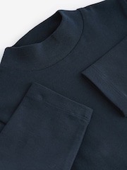 Navy Blue Long Sleeve Turtle Neck T-Shirt (3mths-7yrs) - Image 7 of 7