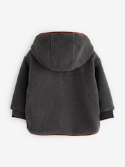 Grey Fleece Zip Through Hooded Jacket (3mths-7yrs) - Image 6 of 7