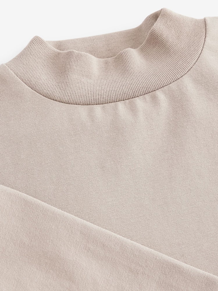 Neutral Long Sleeve Turtle Neck T-Shirt (3mths-7yrs) - Image 7 of 7 Neutral Long Sleeve Turtle Neck T-Shirt (3mths-7yrs) - Image 7 of 7