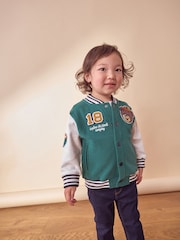 Dark Green Letterman Jacket (3mths-7yrs) - Image 2 of 9