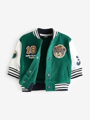 Dark Green Letterman Jacket (3mths-7yrs) - Image 7 of 9