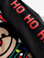 Black/White Long Sleeve Christmas 100% Cotton T-Shirt (3mths-7yrs) - Image 8 of 8
