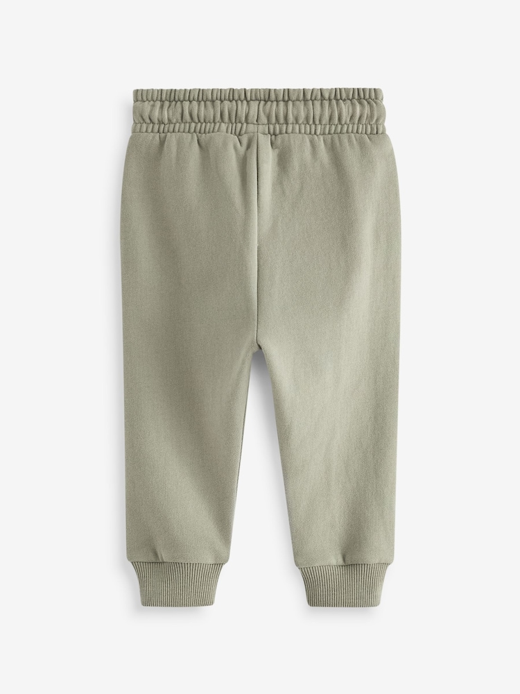 Khaki Green Soft Touch Jersey Joggers (3mths-7yrs) - Image 2 of 3