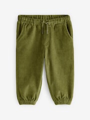 Khaki Green Cord Jersey Cuffed Joggers (3mths-7yrs) - Image 6 of 8