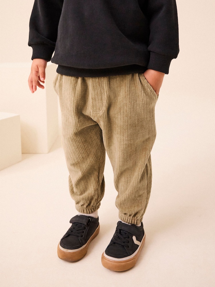 Stone Cord Jersey Cuffed Joggers (3mths-7yrs) - Image 1 of 7