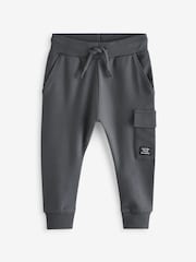 Blue/Dark Green/Charcoal Grey Super Skinny Utility Joggers 3 Pack (3mths-7yrs) - Image 2 of 6