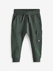 Blue/Dark Green/Charcoal Grey Super Skinny Utility Joggers 3 Pack (3mths-7yrs) - Image 3 of 6