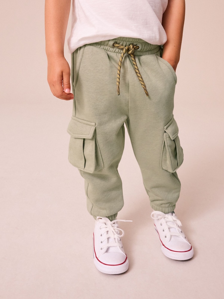 Sage Green Utility Multipocket Joggers (3mths-7yrs) - Image 1 of 8