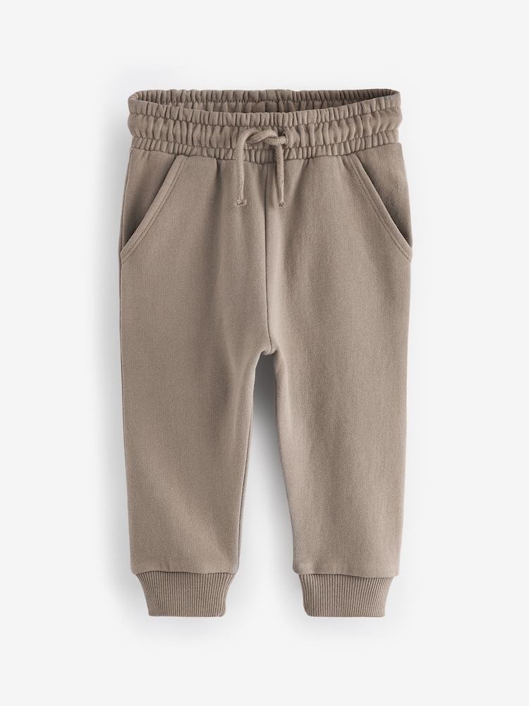 Stone Soft Touch Jersey Joggers (3mths-7yrs) - Image 1 of 3