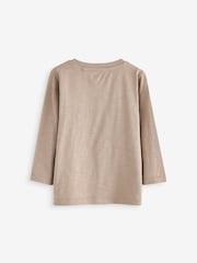 Grey/Brown Woodland Animal Long Sleeve Character T-Shirts 4 Pack (3mths-7yrs) - Image 3 of 7