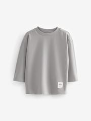 Rust Brown Plain Long Sleeve T-Shirts 5 Pack (3mths-7yrs) - Image 2 of 8