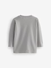 Rust Brown Plain Long Sleeve T-Shirts 5 Pack (3mths-7yrs) - Image 3 of 8