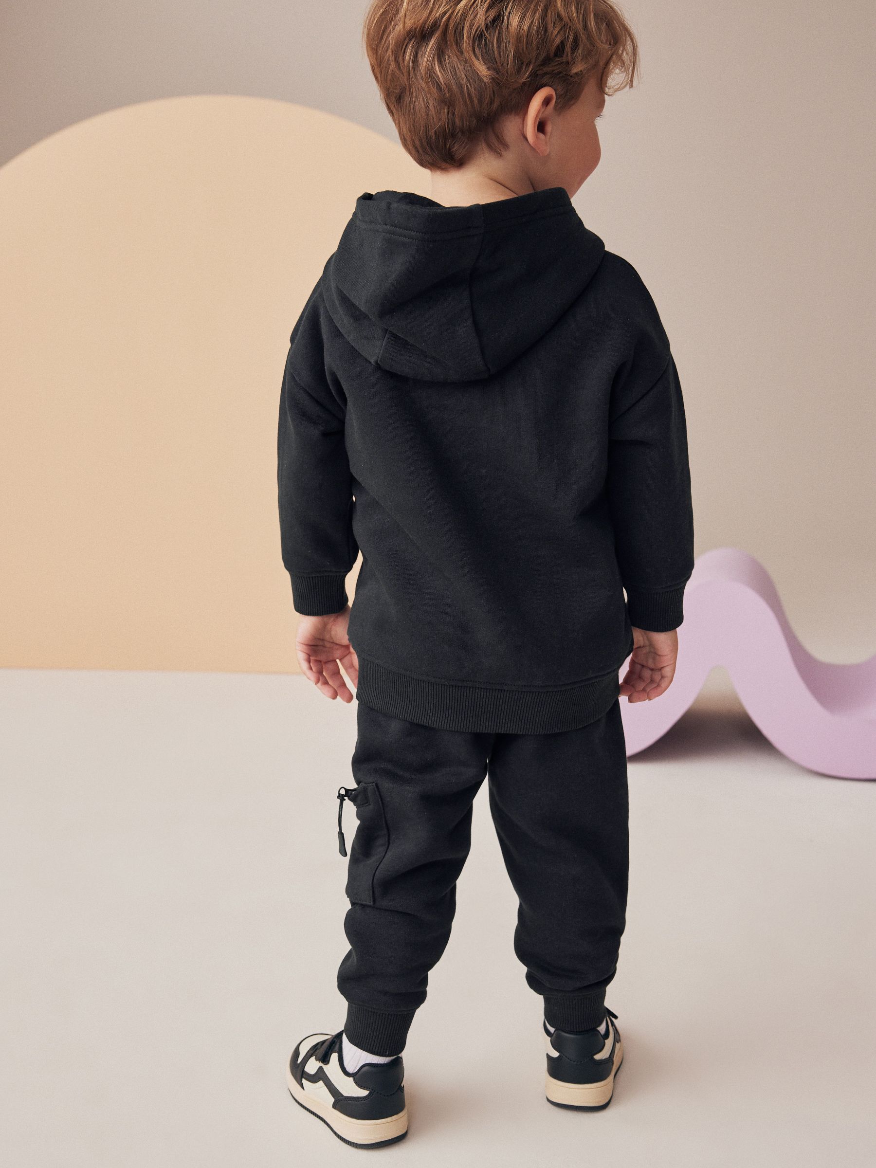 Buy Black Utility Hoodie and Joggers Set (3mths-7yrs) from