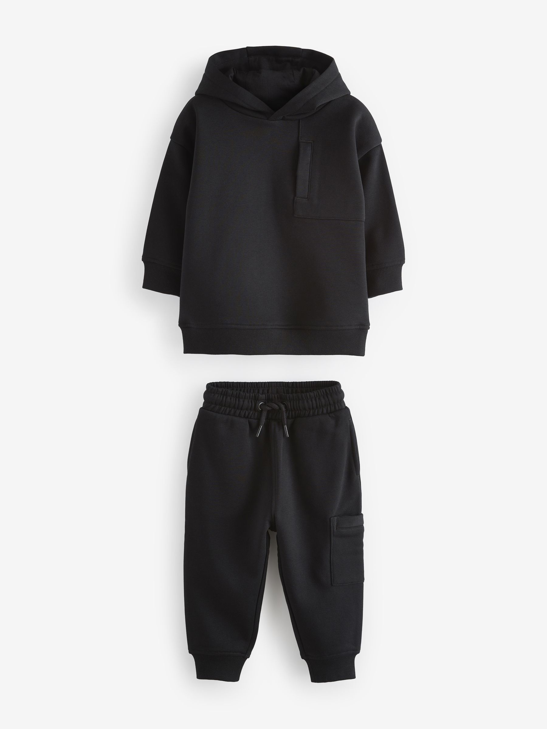 Buy Black Utility Hoodie and Joggers Set (3mths-7yrs) from the Buy Black Utility Hoodie and Joggers Set (3mths-7yrs) from the
