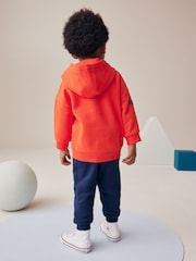 Red/Navy Blue Character Badges Hoodie and Joggers Set (3mths-7yrs) - Image 3 of 8