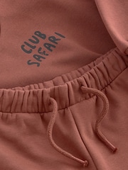 Rust Brown Safari Animals Oversized Printed Sweatshirt and Joggers Set (3mths-7yrs) - Image 9 of 10