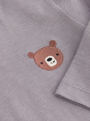 Grey Bear 100% Cotton Long Sleeves Semi Plain T-Shirt (3mths-7yrs) - Image 3 of 3
