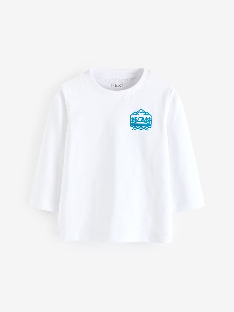 Blue/Green Long Sleeve Character T-Shirts 4 Pack (3mths-7yrs) - Image 2 of 7 Blue/Green Long Sleeve Character T-Shirts 4 Pack (3mths-7yrs) - Image 2 of 7