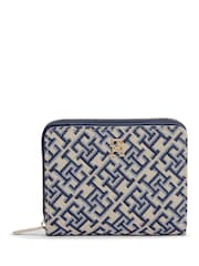 Tommy Hilfiger Blue Icon Monogram Jacquard Wallet - Image 1 of 4