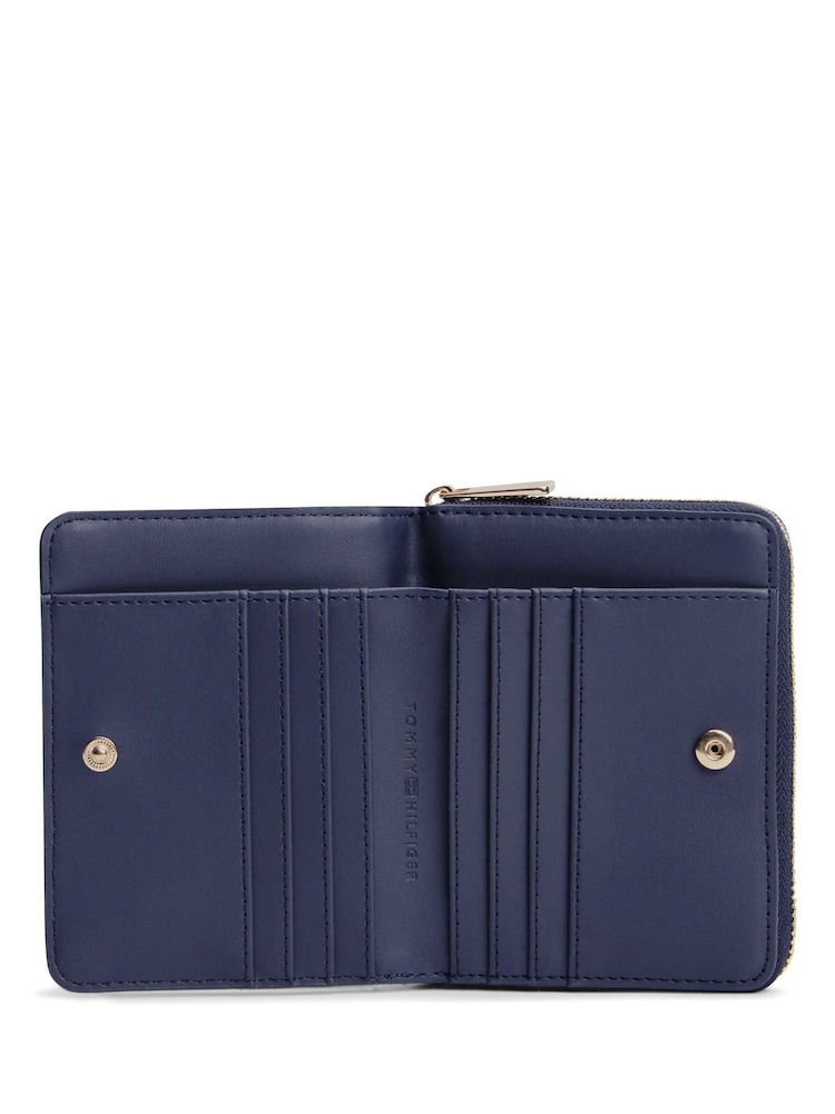 Tommy Hilfiger Blue Icon Monogram Jacquard Wallet - Image 4 of 4 Tommy Hilfiger Blue Icon Monogram Jacquard Wallet - Image 4 of 4
