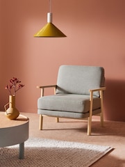 MADE.COM Mountain Grey Lars Accent Chair - Image 1 of 6