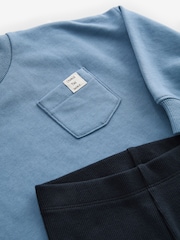 Blue Long Sleeve Top and Leggings Set (3mths-7yrs) - Image 8 of 8