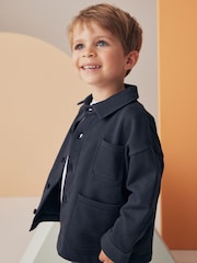 Navy/Grey 100% Cotton Jersey Shirt and Jogger Set (3mths-7yrs) - Image 4 of 9