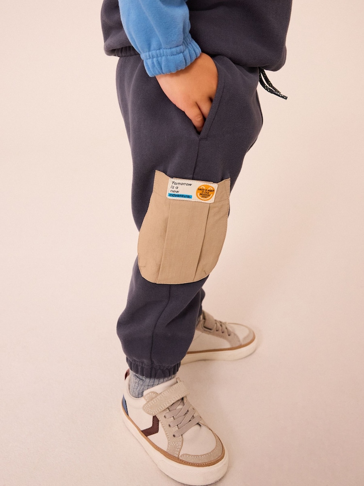 Rust Brown Colourblock Hoodie and Joggers Set (3mths-7yrs) - Image 5 of 10
